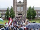 全美校园支持哈马斯抗议活动现正风云迭起 圣路易华盛顿大学警方逮捕约100名示威者