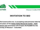 INVITATION TO BID – Fisher Delta Research Center – Soils Research Lab
